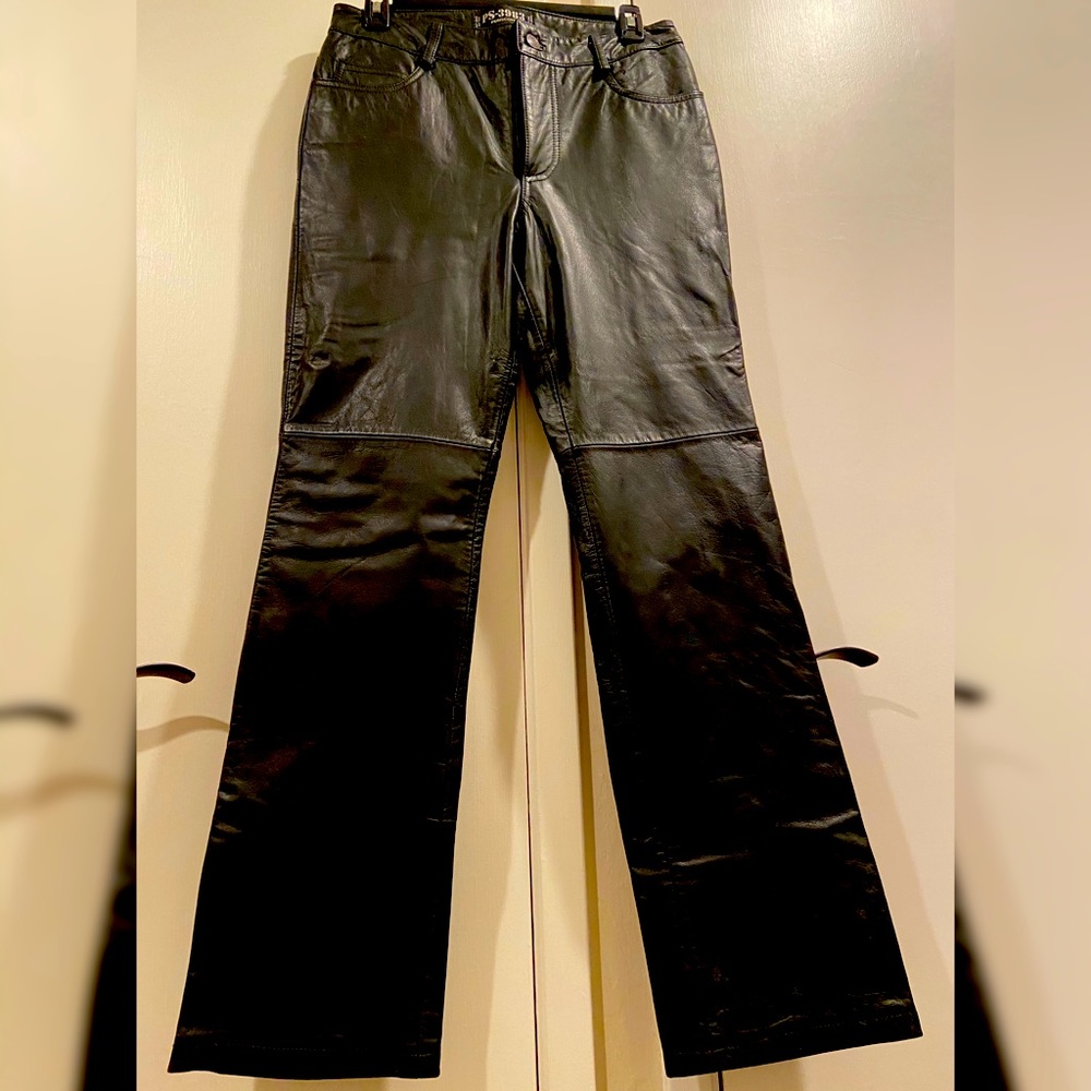 Woman’s leather pants